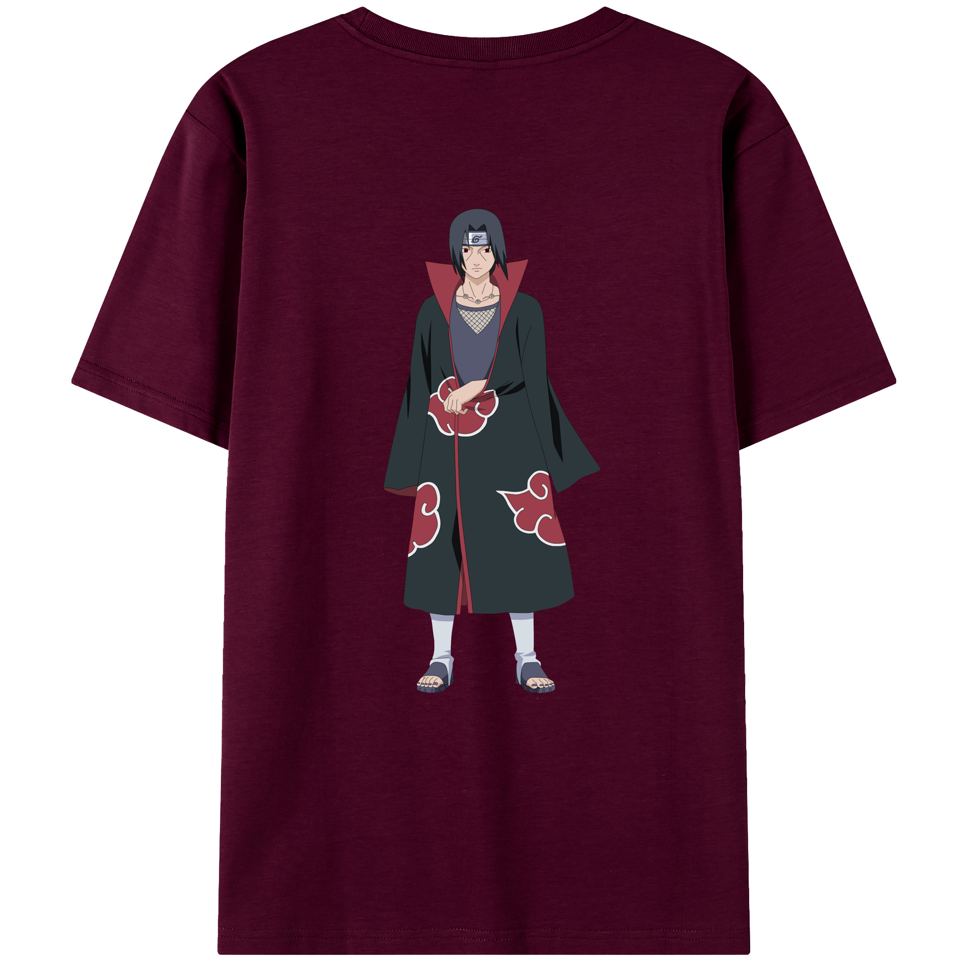 （画像用） NARUTO -ナルト- うちは イタチ Uchiha Itachi レディース半袖Tシャツ(バックプリント)